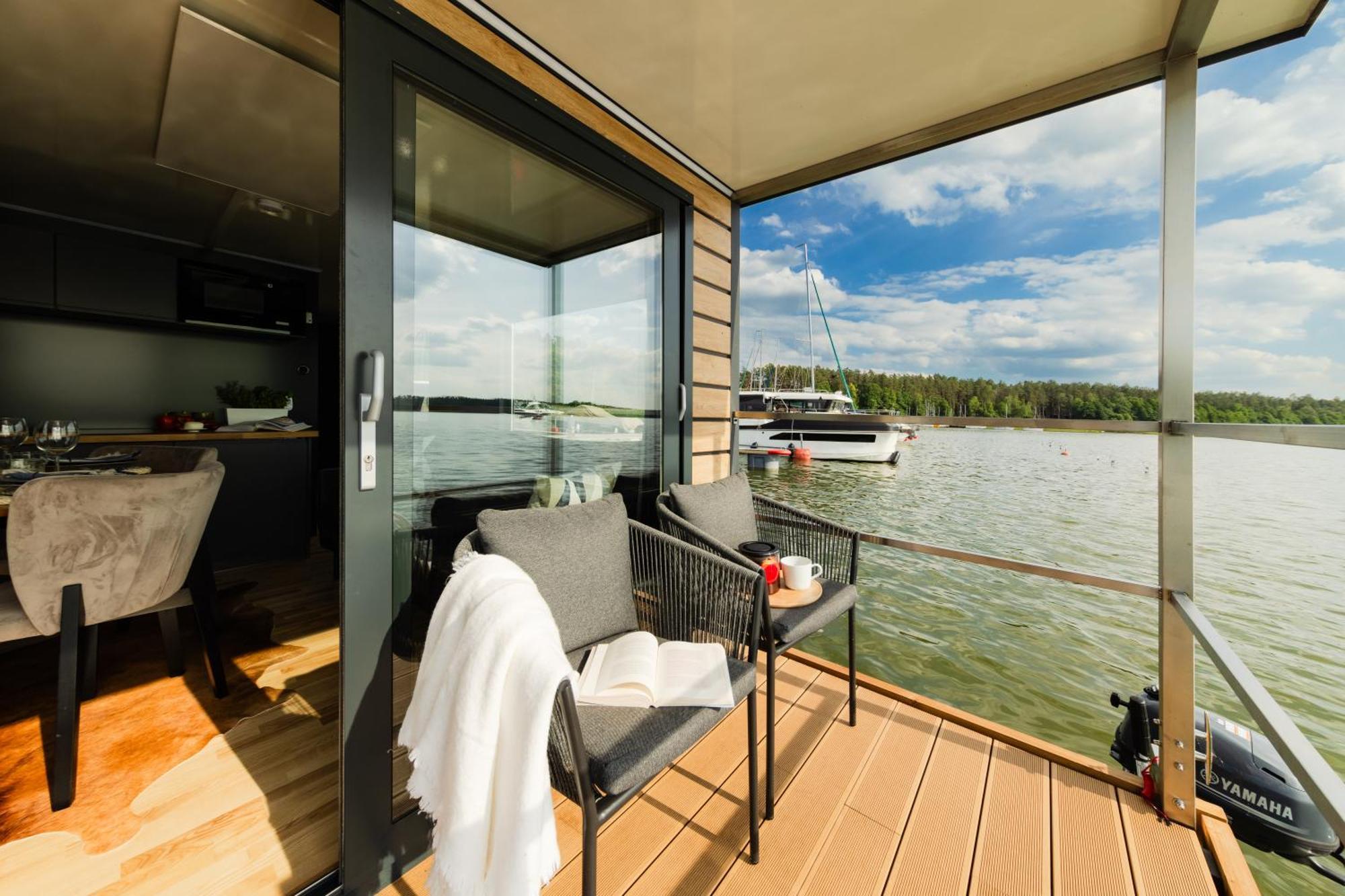 Domek Na Wodzie - Houseboat -Sauna, Taras Na Dachu, Dwie Sypialnie Mikołajki 외부 사진